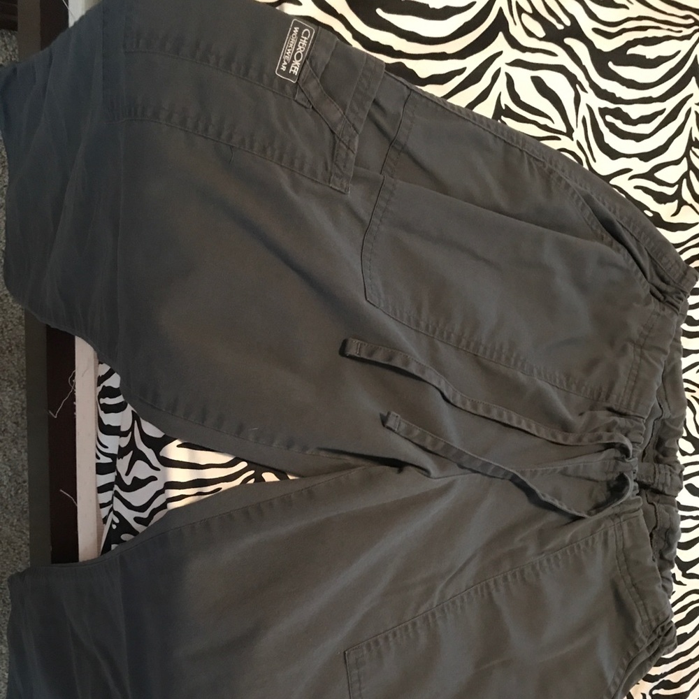Cherokee Workwear Pewter Scrub Pants Size S in EUC
